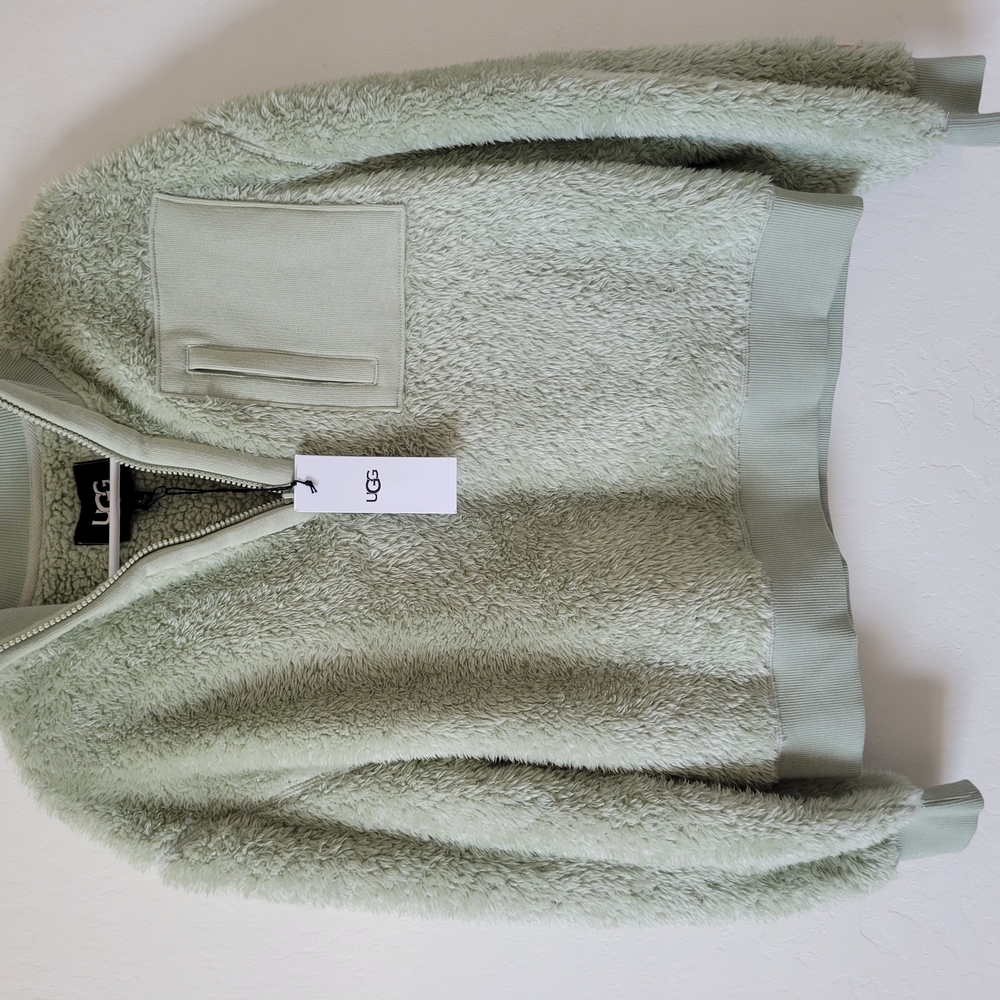 UGG Sage Green Fleece Jacket